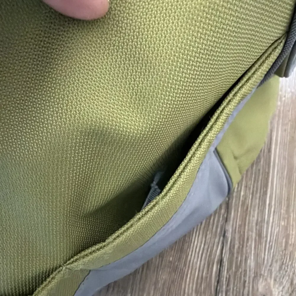 Go Gaga Messenger Diaper Bag Olive Green Gray dad's mom's baby sling purse